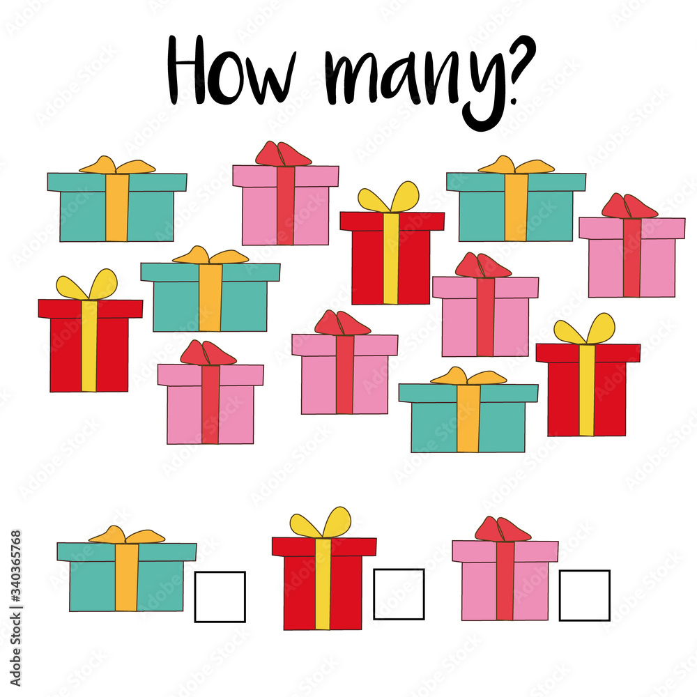 How many objects.Preschool Counting Activities. Printable worksheet ...