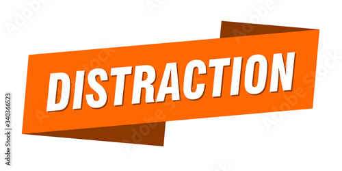 distraction banner template. distraction ribbon label sign