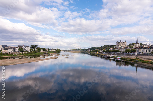 Exterior view of the beautiful city of Saumur with its castle in the Loire Valley, France (Europe) © Jorge Fuentes