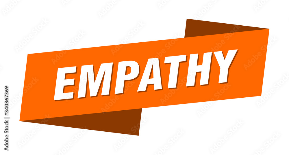 empathy banner template. empathy ribbon label sign empathy banner template. empathy ribbon label sign