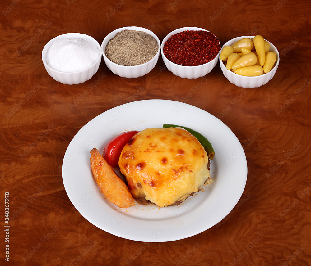 very nice hasanpaşa meatballs, mashed potatoes with mashed peppers very nice hasanpaşa meatballs, mashed potatoes with mashed peppers