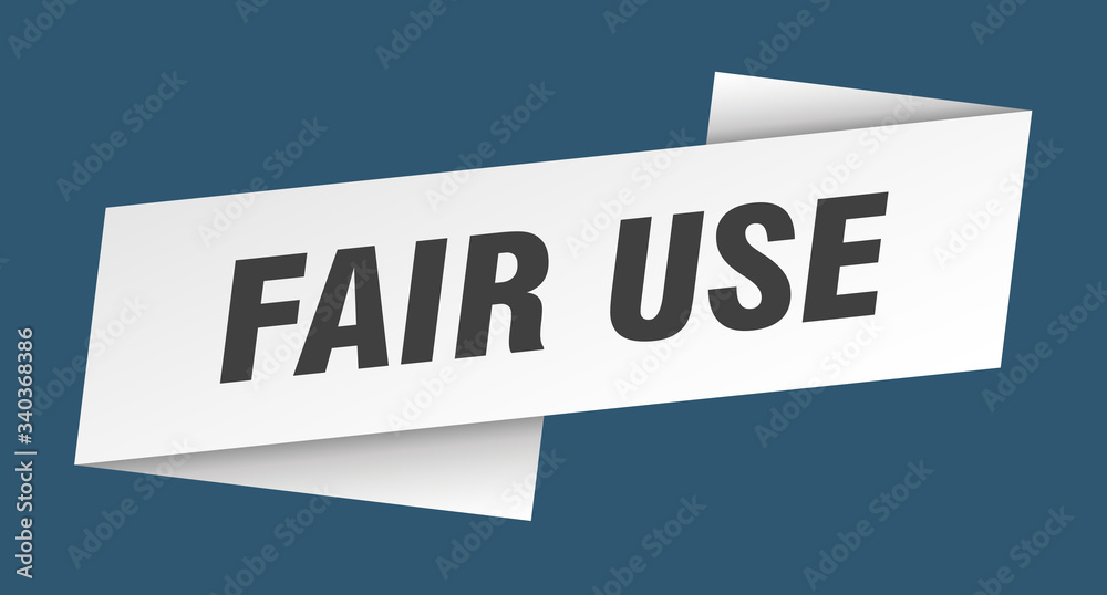 fair use banner template. fair use ribbon label sign fair use banner template. fair use ribbon label sign