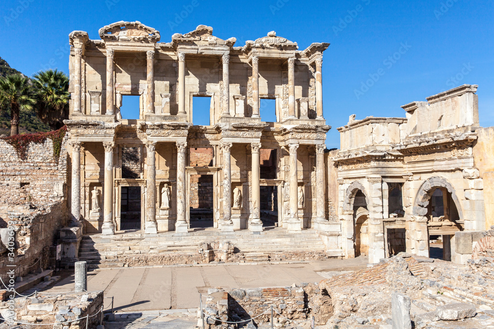  Library of Celsus in Ephesus Ancient City, Izmir, Turkey