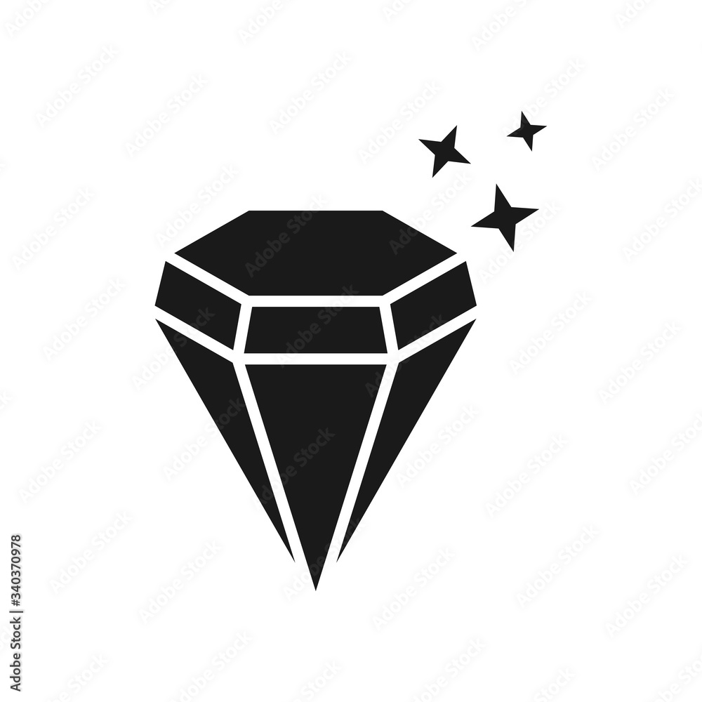 diamond icon vector logo template