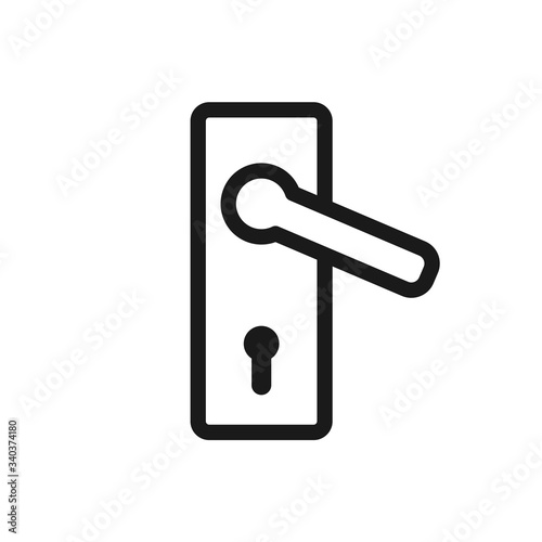 doorknob vector icon, door handle icon in trendy flat style