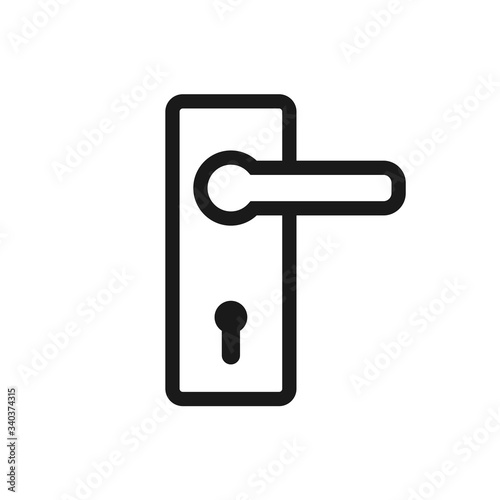 doorknob vector icon, door handle icon in trendy flat style 