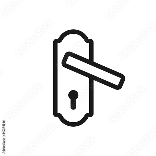 doorknob vector icon, door handle icon in trendy flat style
