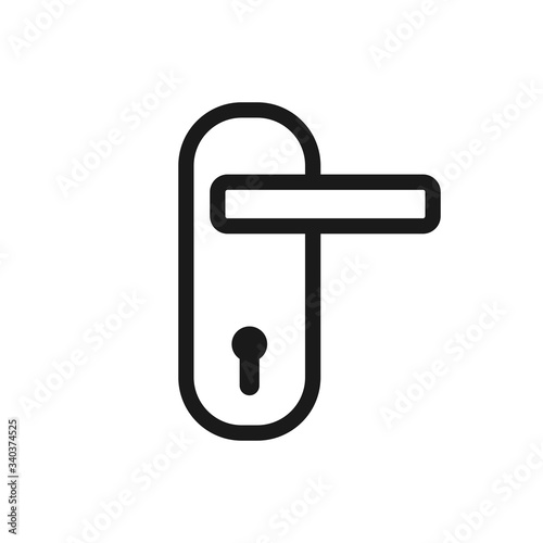 doorknob vector icon, door handle icon in trendy flat style