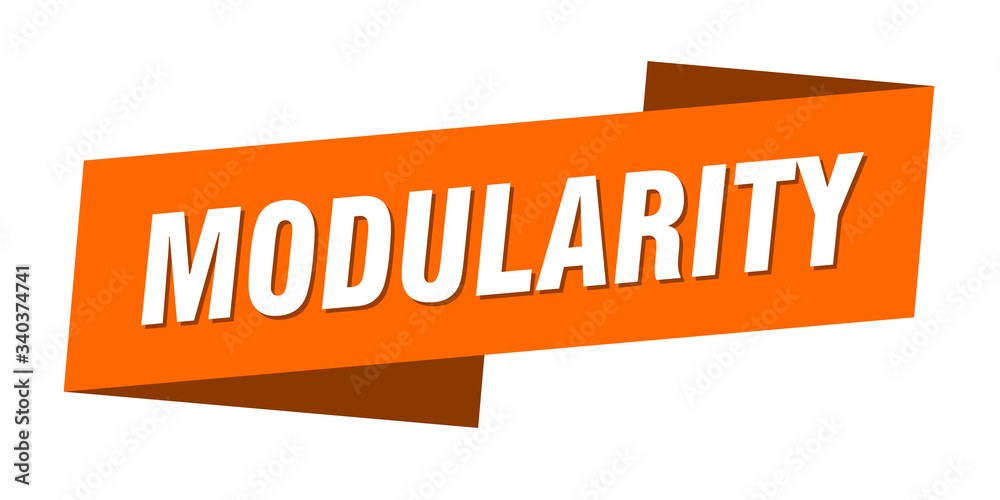 modularity banner template. modularity ribbon label sign