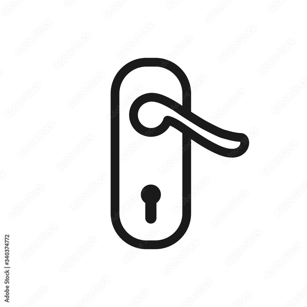 doorknob vector icon, door handle icon in trendy flat style doorknob vector icon, door handle icon in trendy flat style