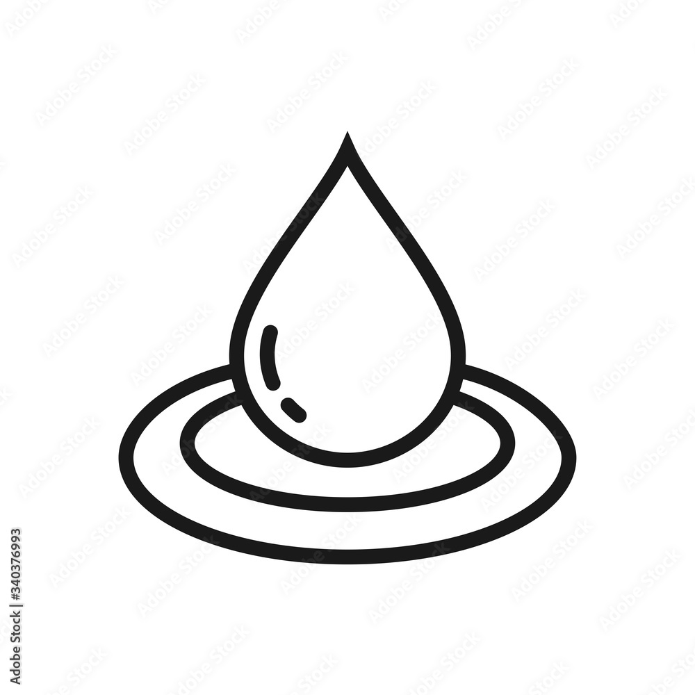 drop icon, water drop icon in trendy flat design drop icon, water drop icon in trendy flat design