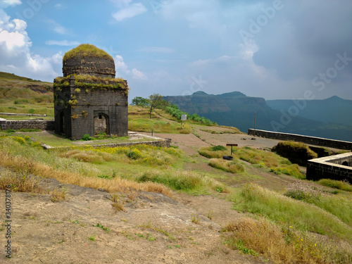 ruins of old structure Fort in Maharashtra