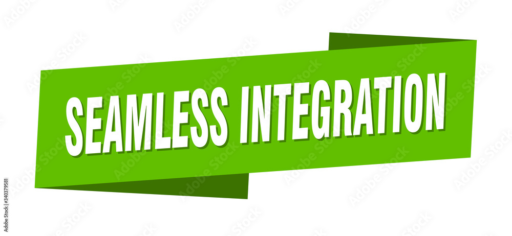 seamless integration banner template. seamless integration ribbon label sign