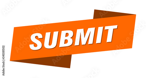submit banner template. submit ribbon label sign