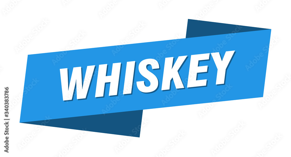whiskey banner template. whiskey ribbon label sign