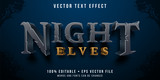 Editable text effect - night elf style