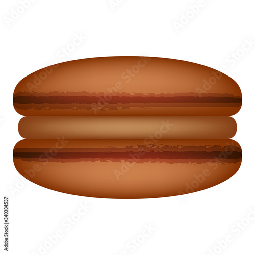 chocolate macaroon in color