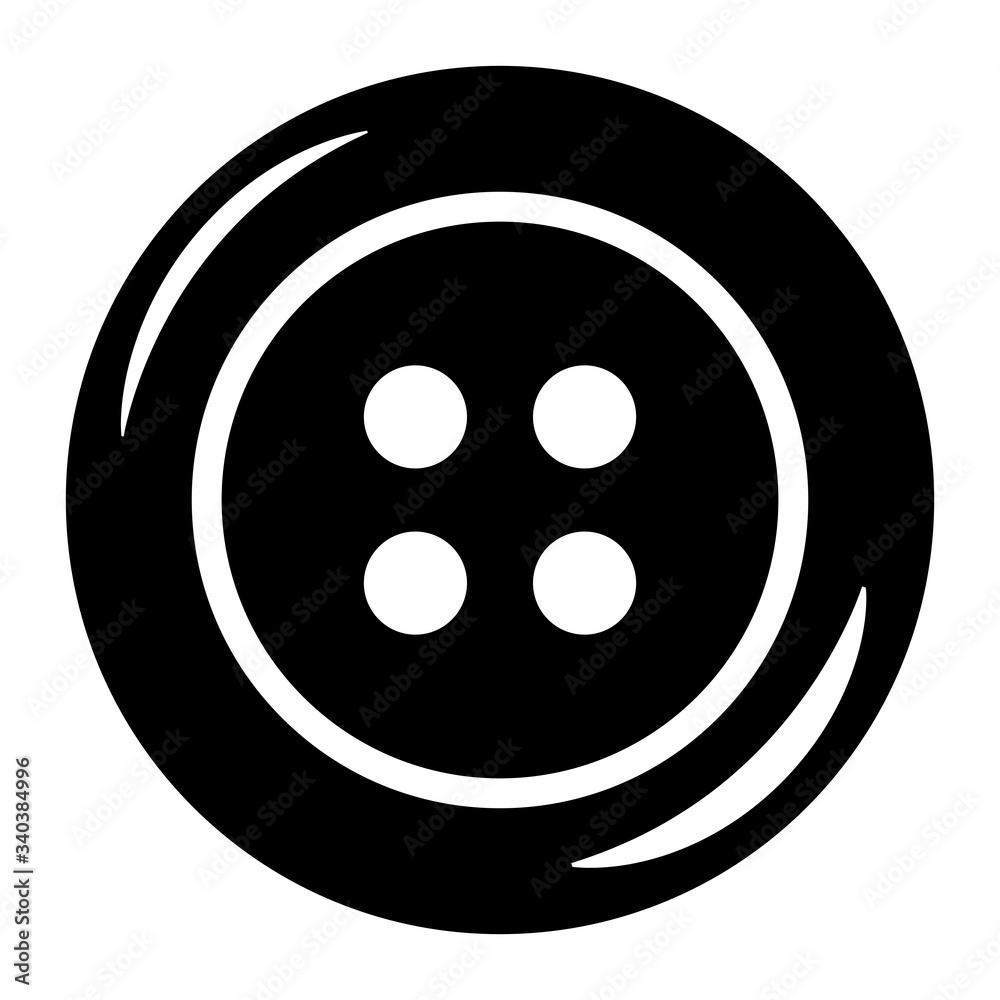 button silhouette in black and white button silhouette in black and white