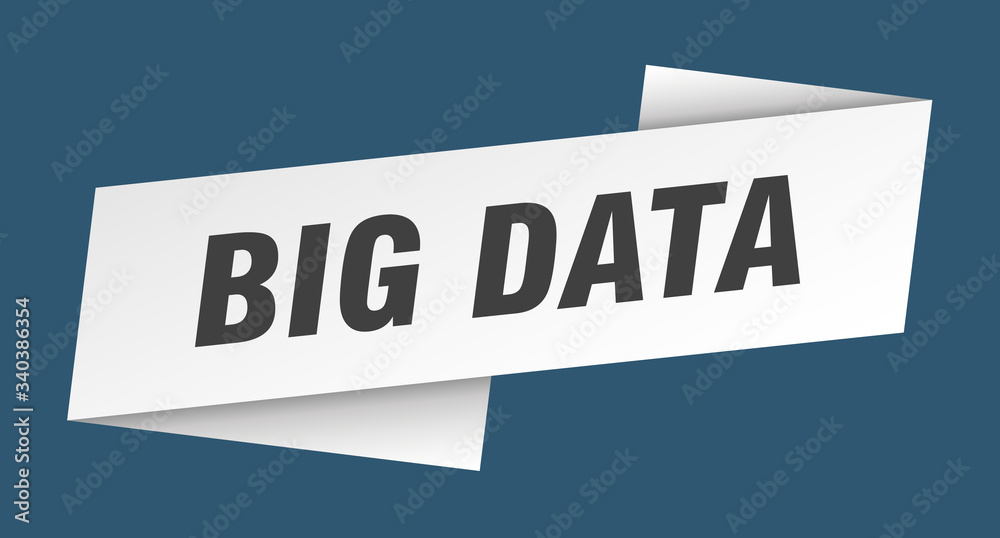 big data banner template. big data ribbon label sign big data banner template. big data ribbon label sign