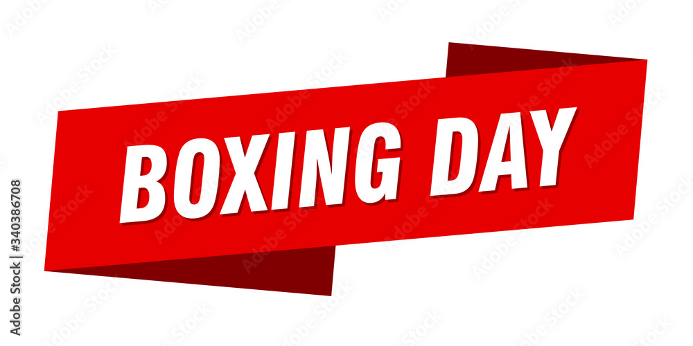 boxing day banner template. boxing day ribbon label sign boxing day banner template. boxing day ribbon label sign