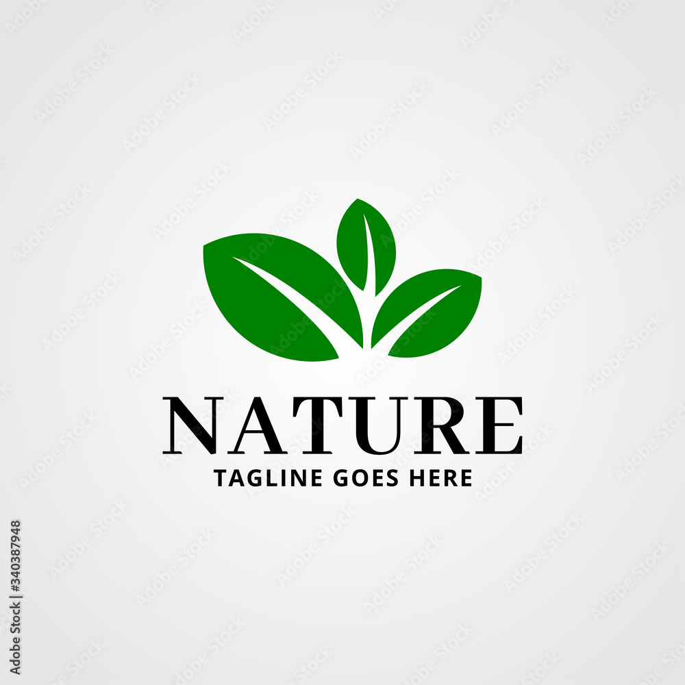 creative nature logo vector template creative nature logo vector template