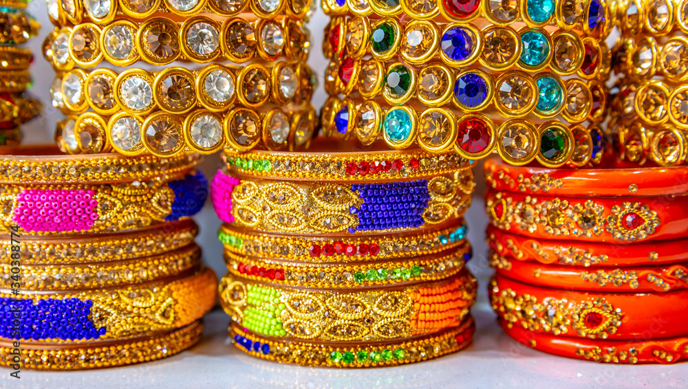 Colorful bangles  in India