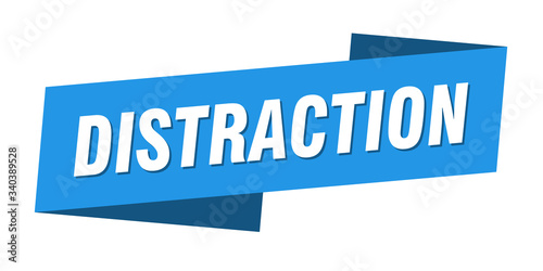 distraction banner template. distraction ribbon label sign