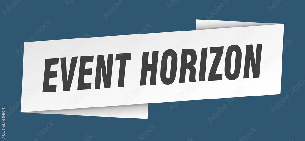 event horizon banner template. event horizon ribbon label sign