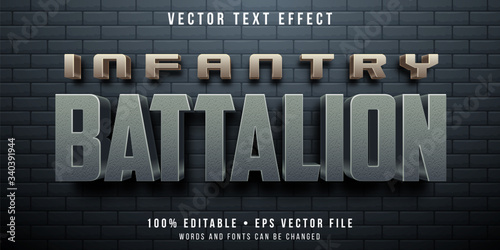 Editable text effect - troops style