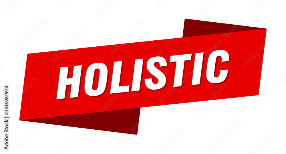 holistic banner template. holistic ribbon label sign holistic banner template. holistic ribbon label sign
