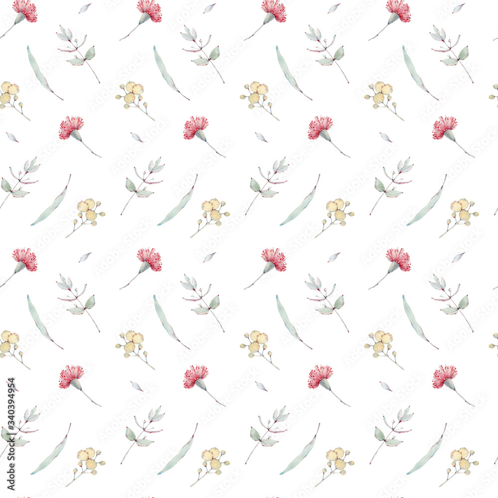 watercolor flowers seamless pattern. watercolor flowers seamless pattern.