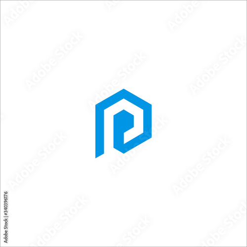 Initial letter pp or p logo vector design template