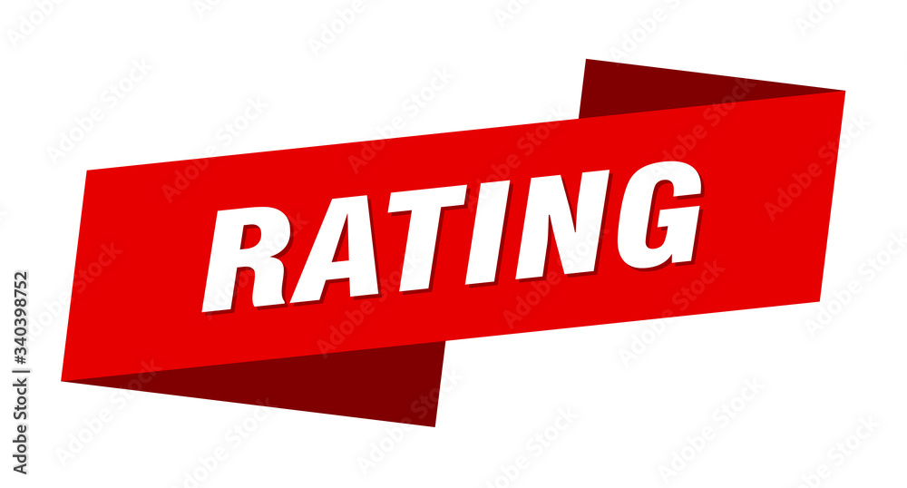 rating banner template. rating ribbon label sign rating banner template. rating ribbon label sign