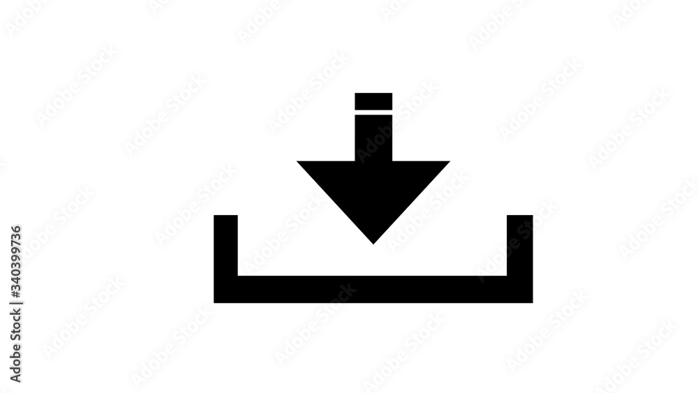 Download icon, install symbol. Modern, simple flat Download icon, install symbol. Modern, simple flat
