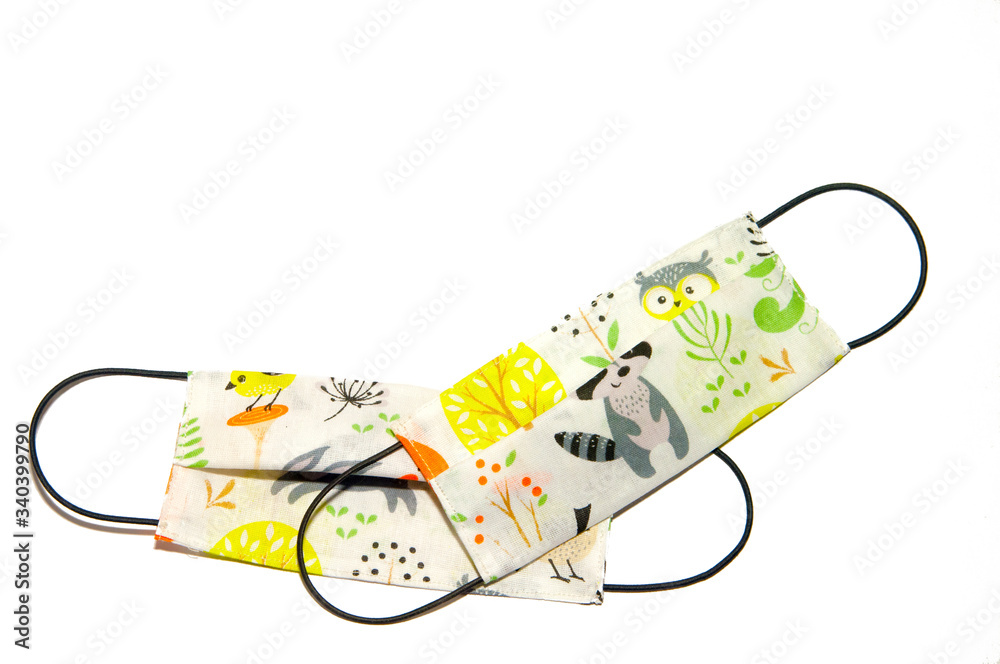 Baby medical mask . Protection children from coronavirus, viruses and microbes. Cute and sweet animals pattern Baby medical mask . Protection children from coronavirus, viruses and microbes. Cute and sweet animals pattern