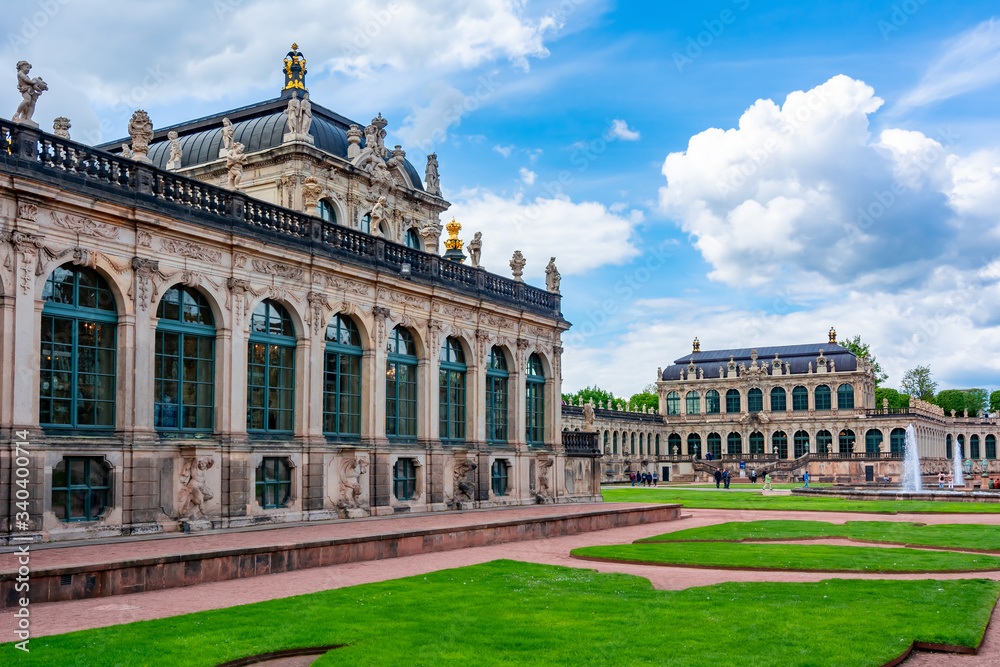 Dresdner Zwinger architecture in Dresden, Germany