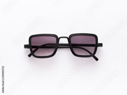 rectangular sunglass frame isolated stock image.