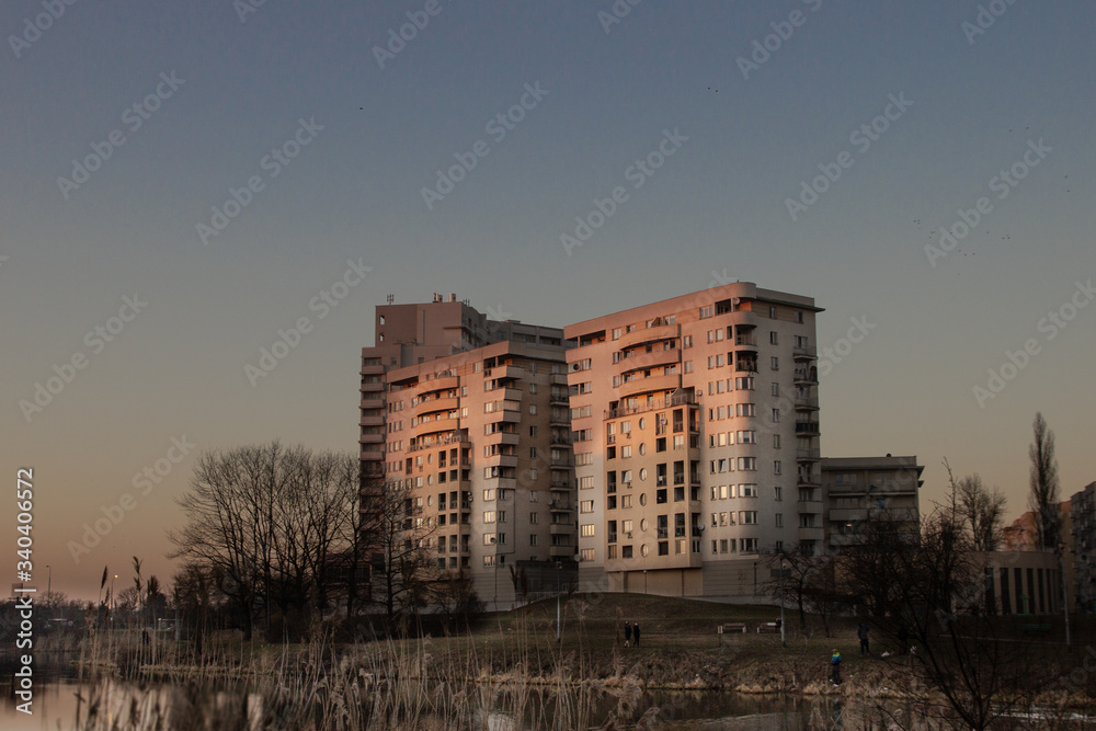 Warsaw apartments block of flats