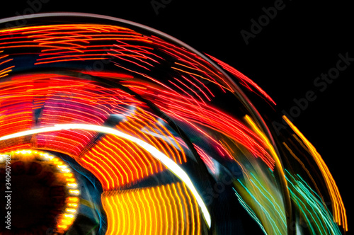 textura de luces en rueda de la fortuna