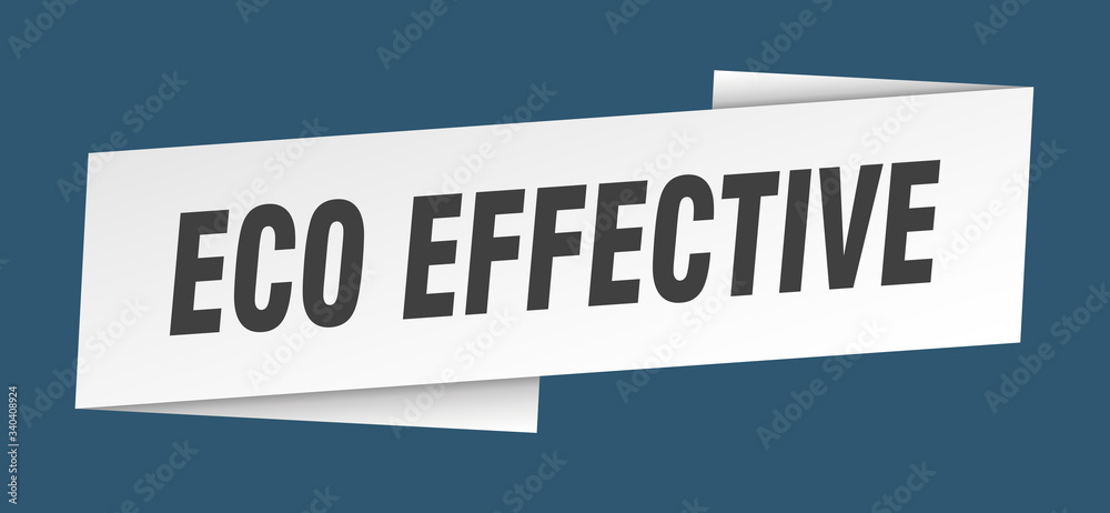 eco effective banner template. eco effective ribbon label sign