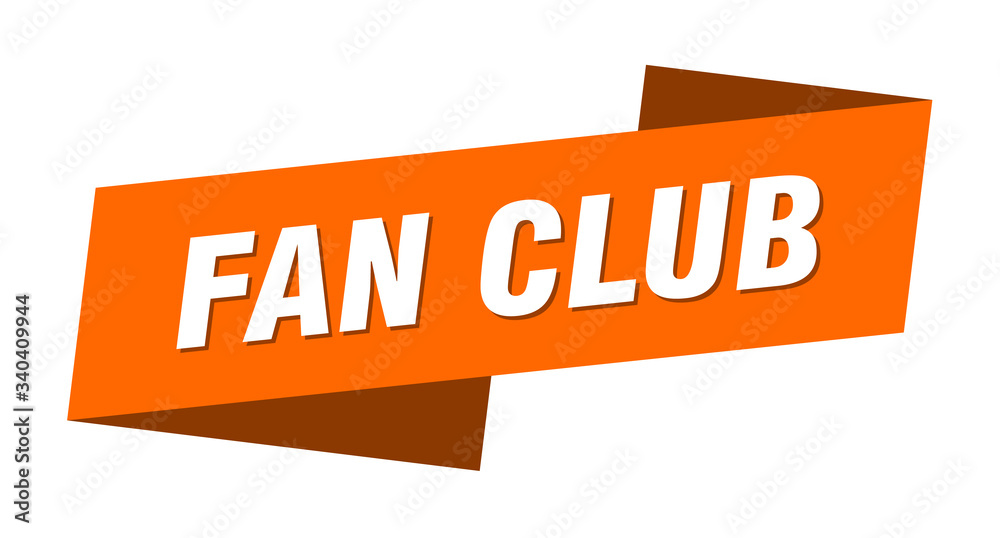 fan club banner template. fan club ribbon label sign fan club banner template. fan club ribbon label sign
