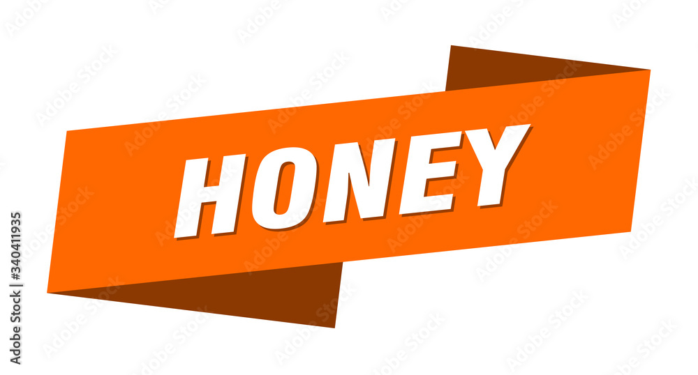 honey banner template. honey ribbon label sign honey banner template. honey ribbon label sign