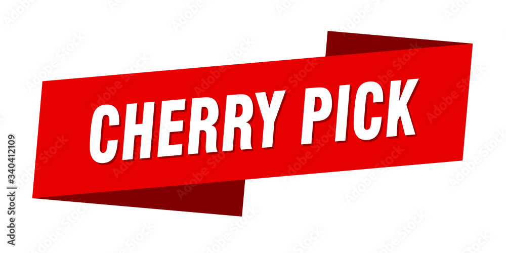 cherry pick banner template. cherry pick ribbon label sign cherry pick banner template. cherry pick ribbon label sign