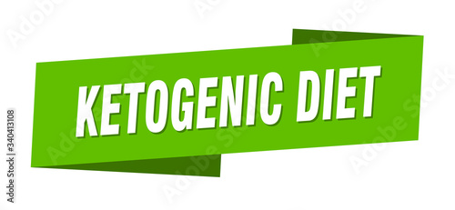 ketogenic diet banner template. ketogenic diet ribbon label sign