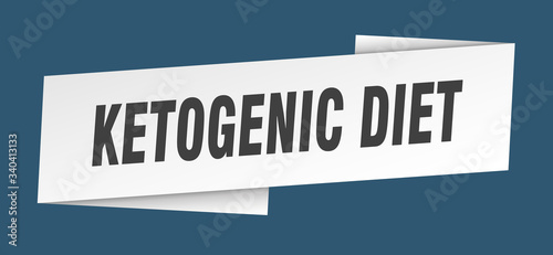 ketogenic diet banner template. ketogenic diet ribbon label sign