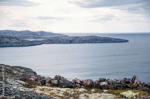 Arctic Circle Barents Sea. Northern Russia Murmansk region