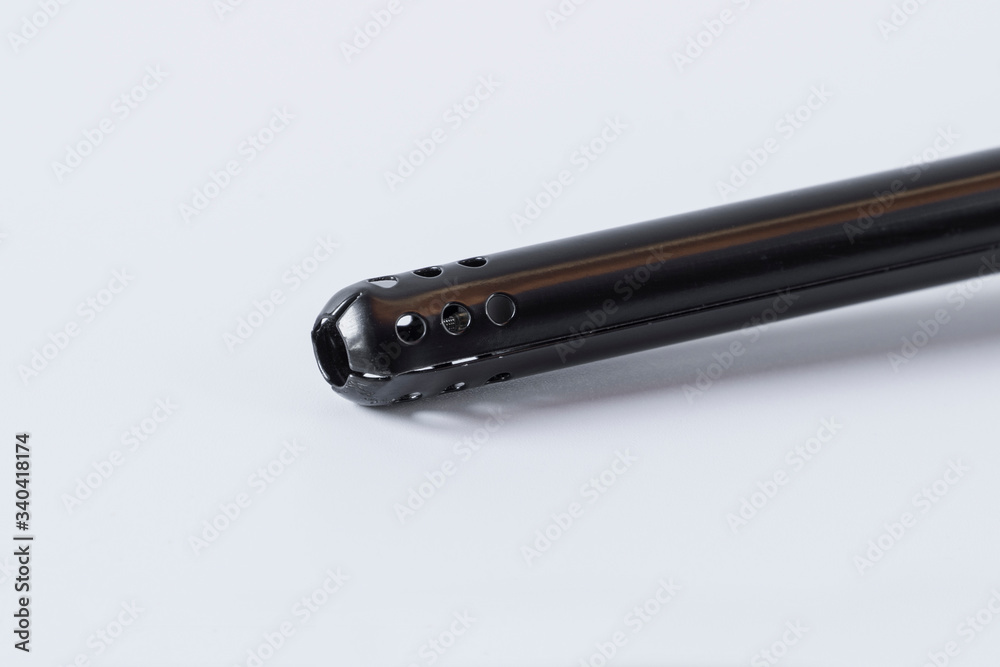 View of end of Lighter gun for stove. View of end of Lighter gun for stove.