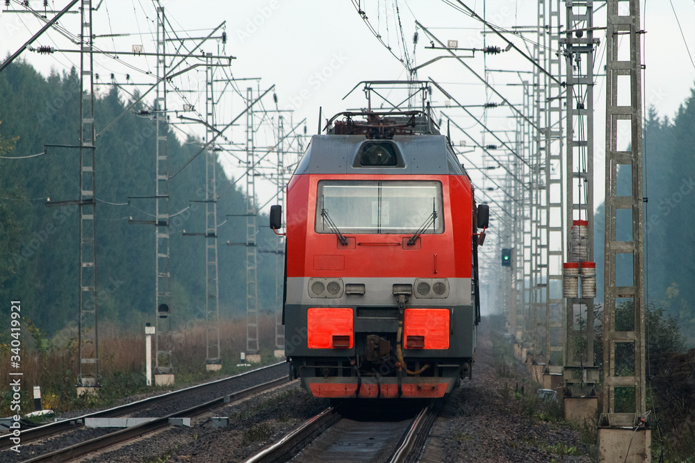 Electric Locomotive on the Road