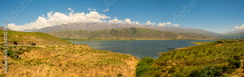 Panoramic view of El Mollar lake in Tucuman, North Argentina