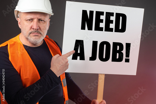 A man in a construction hel...
